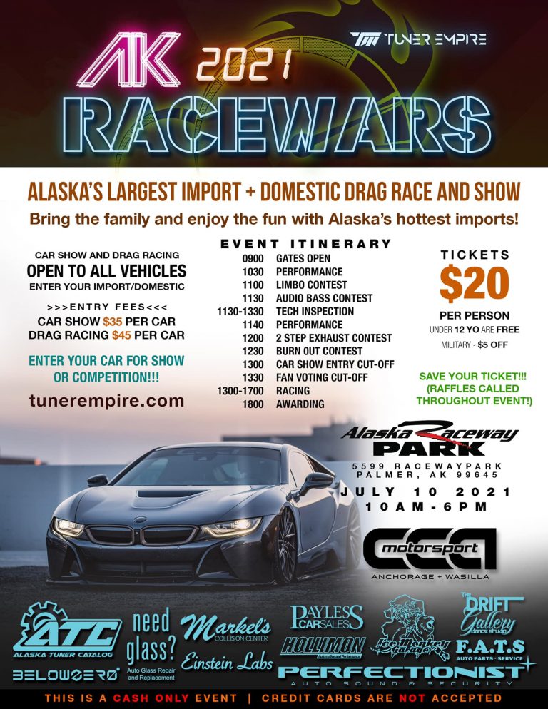 AK Racewars 2021 Alaska Raceway Park July 10! Einstein Labs AK